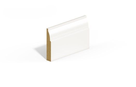4.2mtr 18 x 144mm Ovolo Mdf Primed Skirting Board