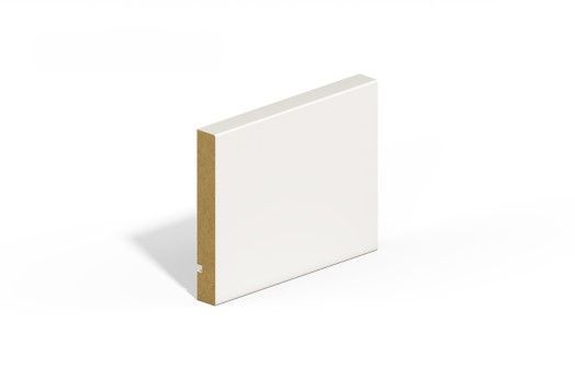 4.2mtr 18 x 144mm Square Edge Mdf Primed Skirting Board