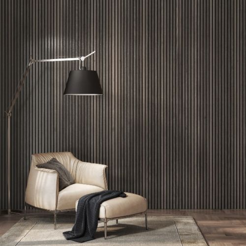 2400 x 605 x 21mm Smoked Oak Acoustic Wall Panel