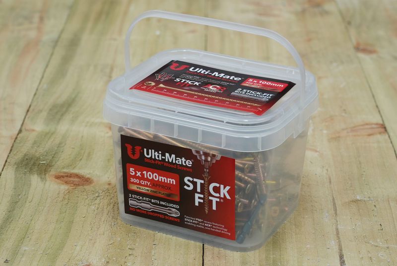 Ulti-Mate WOODSCREWS POZI SQUARE DOUBLE CSK ZYP 4 x 70mm (700)