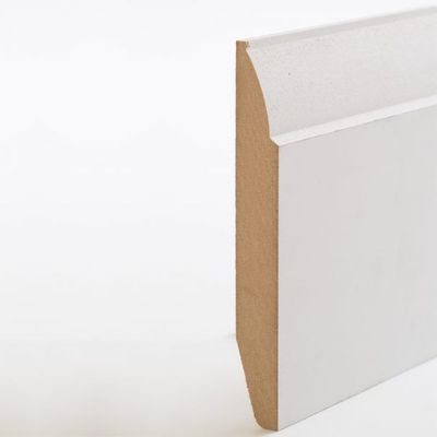 18 x 144mm Ovolo & Chamfered Mdf Primed Skirting Board