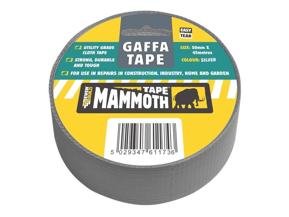 EVERBUILD MAMMOTH GAFFA TAPE SILVER