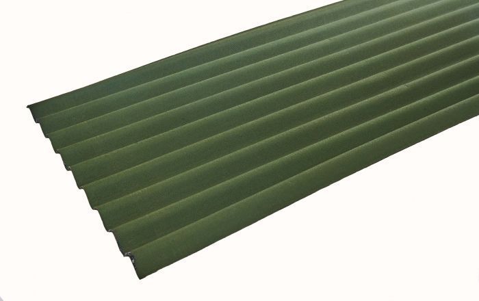 2000mm x 950mm Euroline Green Bitumen Corrugated Roofing