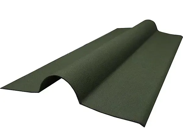 850mm Euroline Bitumen Roof Ridge Green