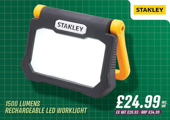 STANLEY 1500 Lumens Rechargeable LED Worklight