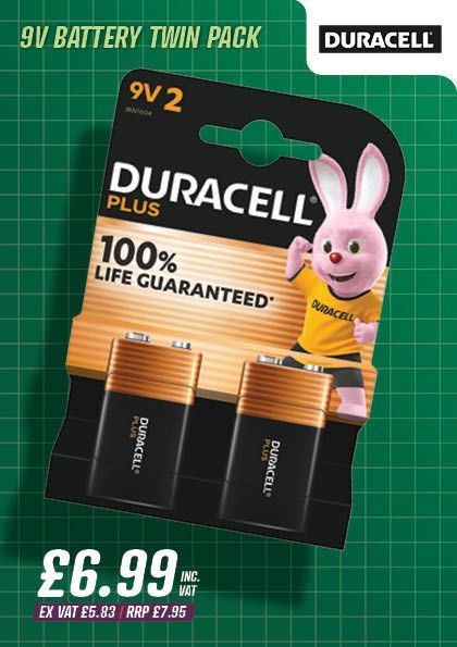 Duracell 9V Battery Twin Pack