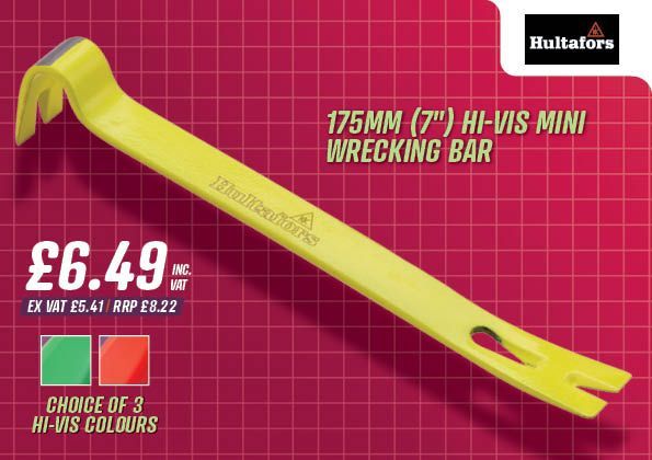 Hultafors 175mm (7in) Hi-Vis Mini Wrecking Bar