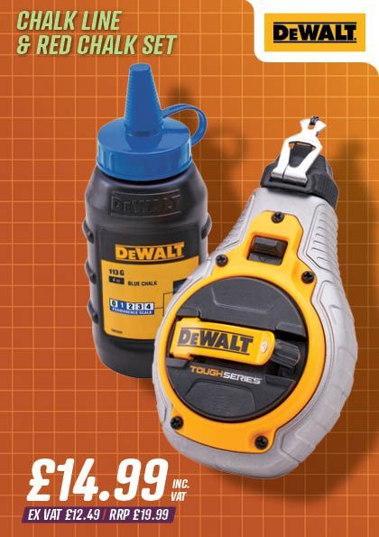 DEWALT Chalk Line & Red Chalk Set