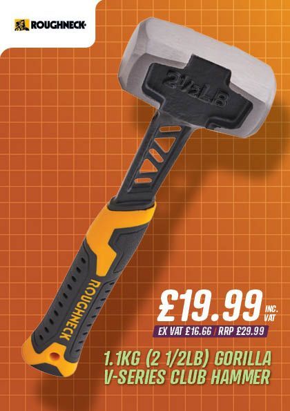 Roughneck 1.1Kg (2.1/2lb) Gorilla V-Series Club Hammer