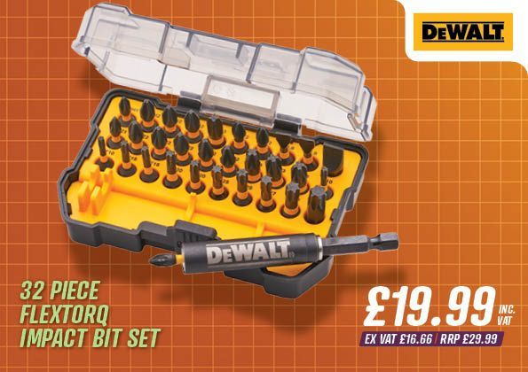 DEWALT 32 Piece FlexTorq Impact Bit Set