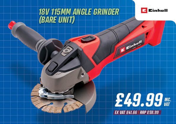 Einhell 18V 115mm Angle Grinder (Bare Unit)