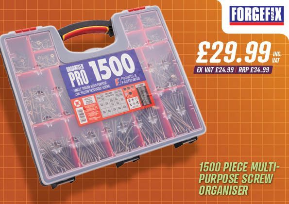 Forgefix 1500 Piece Multi-Purpose Screw Organiser