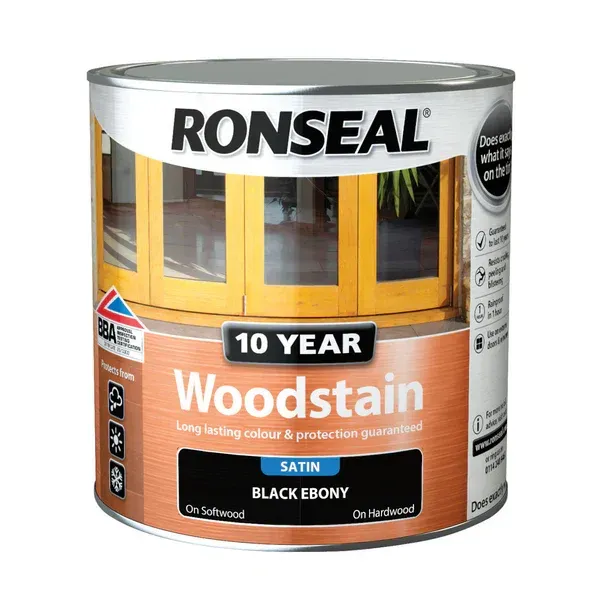 Ronseal 10 Year Woodstain Black Ebony
