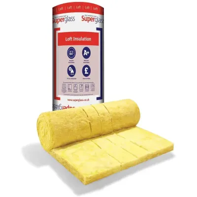 Large Superglass Multi Roll 44 Loft Insulation 10m x 1200 x 200mm (5.63 m2) Large Superglass Multi Roll 44 Loft Insulation 10m x 1200 x 200mm (5.63 m2)