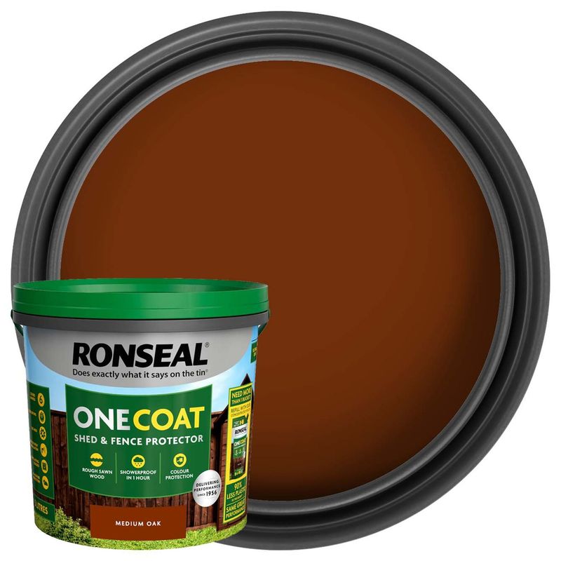 Ronseal 5ltr One Coat Fence life Medium Oak