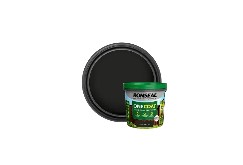Ronseal 5ltr One Coat Fence life Tudor Black Oak