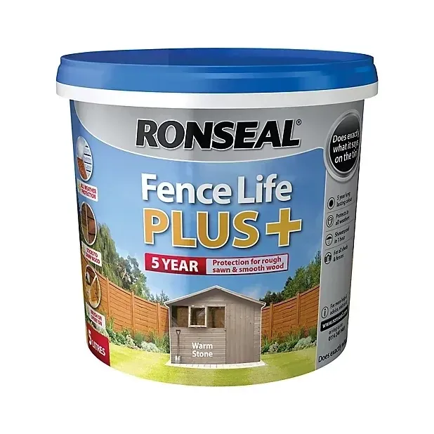 Ronseal 5ltr Fence Life Plus STONE GREY