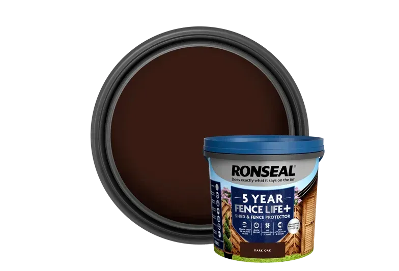 Ronseal 5ltr Fence Life Plus Dark Oak