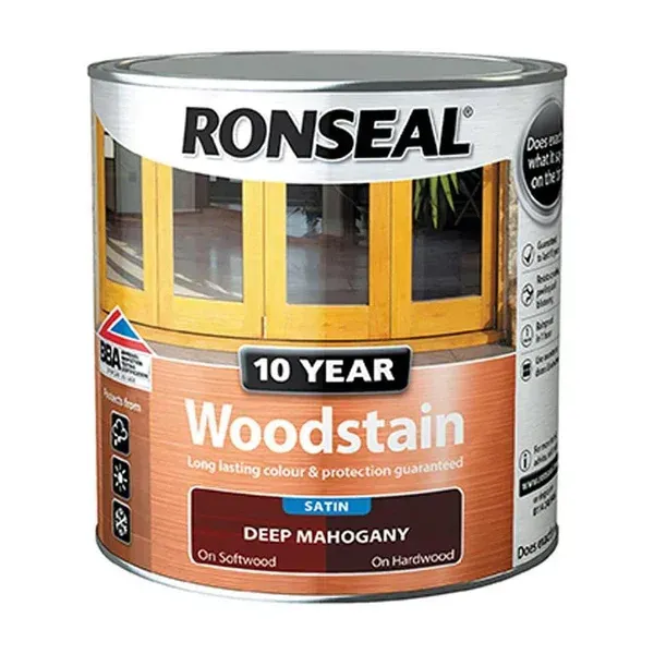 Ronseal 10 Year Woodstain Deep Mahogany