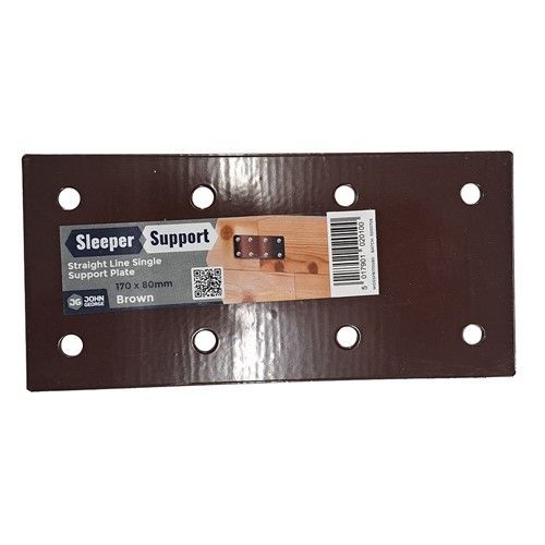Sleeper Support Straight Plate - BROWN 170x80mm