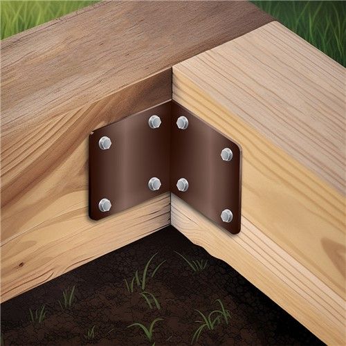 Sleeper Corner Support Bracket - Brown