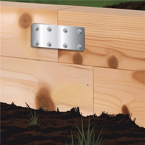 Sleeper Support Straight Plate - GALVANISED 170x80mm