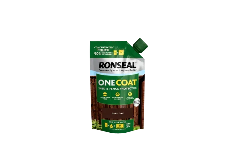 950ml One Coat Shed & Fence Protector Concentrate Pouch Dark Oak