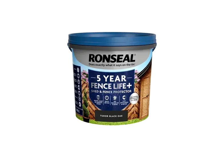 Ronseal 5ltr Fence Life Plus Tudor Black Oak