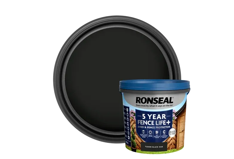 Ronseal 5ltr Fence Life Plus Tudor Black Oak
