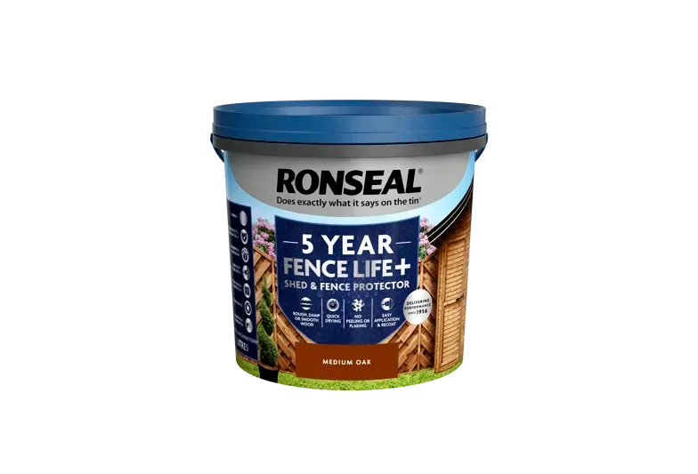 Ronseal 5ltr Fence Life Plus Medium Oak