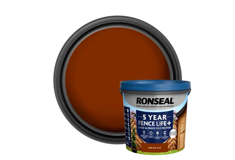 Ronseal 5ltr Fence Life Plus Medium Oak