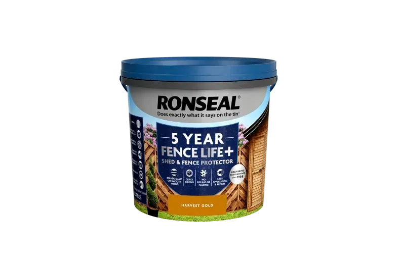 Ronseal 5ltr Fence Life Plus Harvest Gold