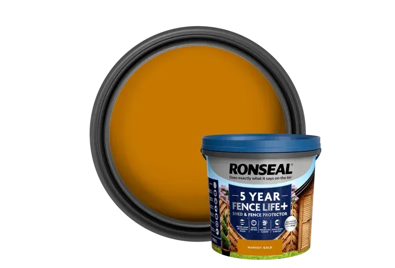 Ronseal 5ltr Fence Life Plus Harvest Gold Ronseal 5ltr Fence Life Plus Harvest Gold