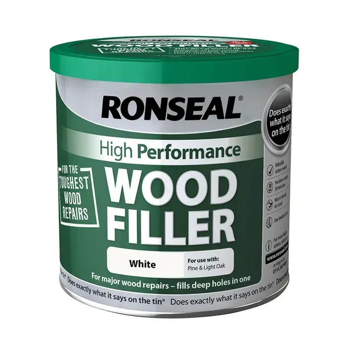 3.7kg White Ronseal High Performance Wood Filler