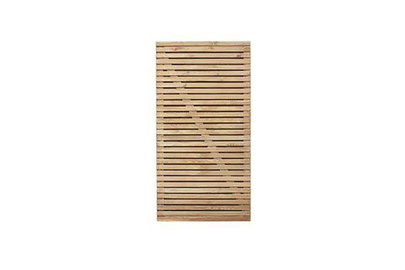 6ft Double Slatted Gate (1.8m high)