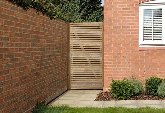 6ft Double Slatted Gate (1.8m high)