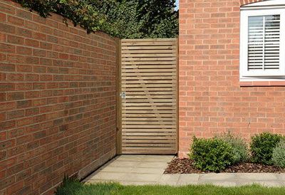 6ft Double Slatted Gate (1.8m high) 6ft Double Slatted Gate (1.8m high)