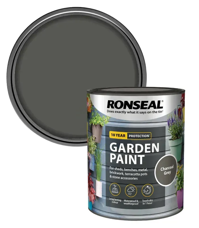 Charcoal Grey Ronseal Garden Paint Charcoal Grey Ronseal Garden Paint