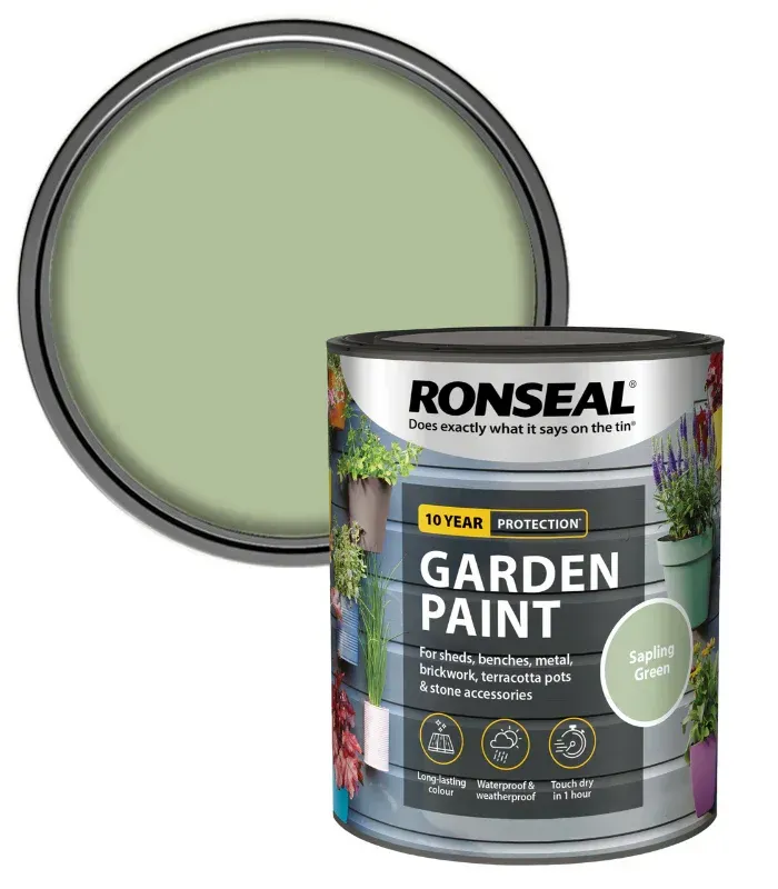 Sapling Green Ronseal Garden Paint