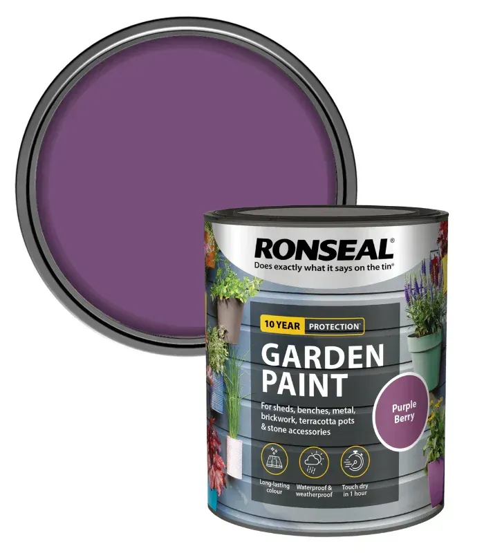 Purple Berry Ronseal Garden Paint