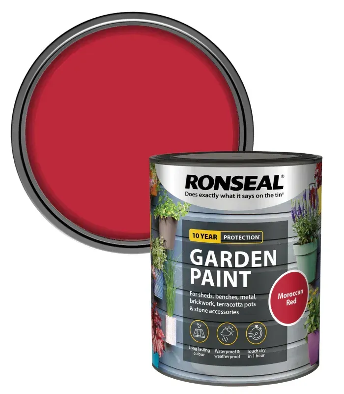 Moroccan Red Ronseal Garden Paint