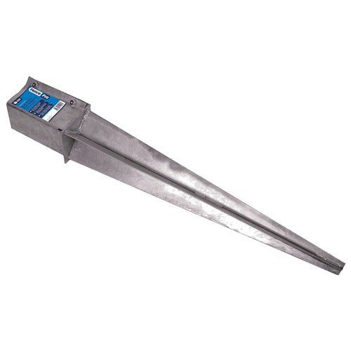 FENCE POST SUPPORT (600mm SPIKE) Galvanised 100x100mm