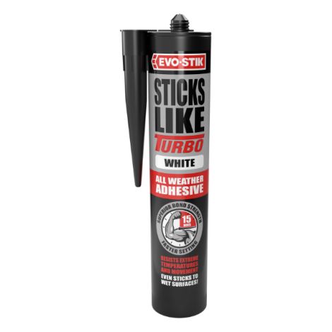 290ml EVO-STIK STICKS LIKE TURBO ADHESIVE WHITE