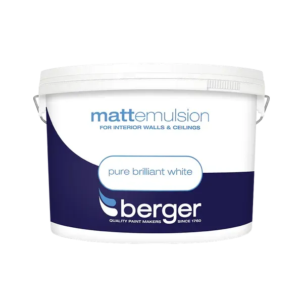 10ltr Berger Pure Brilliant White Matt Emulsion
