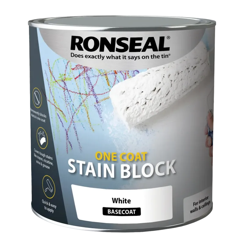 2.5ltr Ronseal One Coat Stainblock