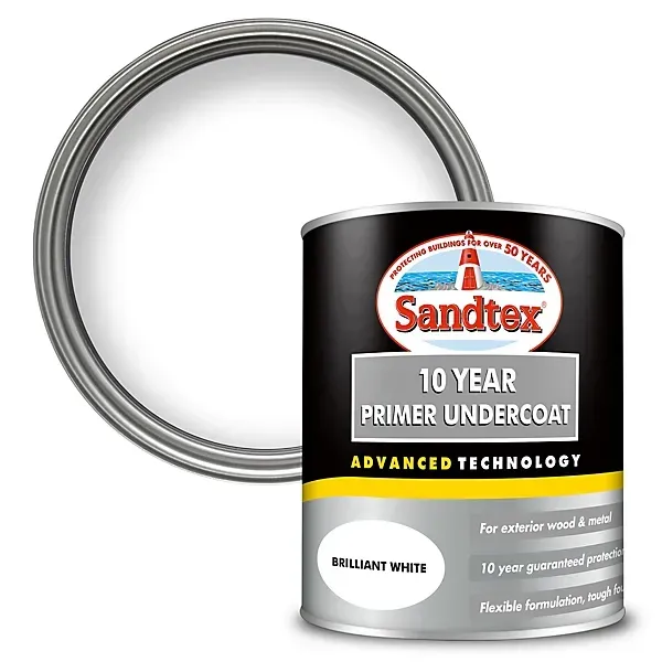 750ml Sandtex 10 Year Primer Undercoat Brilliant White