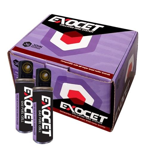 Exocet 50mm Galvanised Angled Brad Nails 2000/Pack