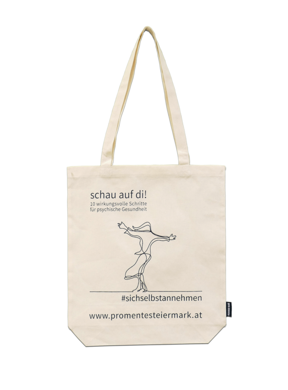 Stofftasche schau auf di! – „Sich selbst annehmen"