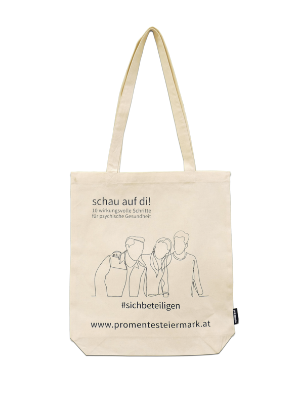 Stofftasche schau auf di! – „Sich beteiligen"