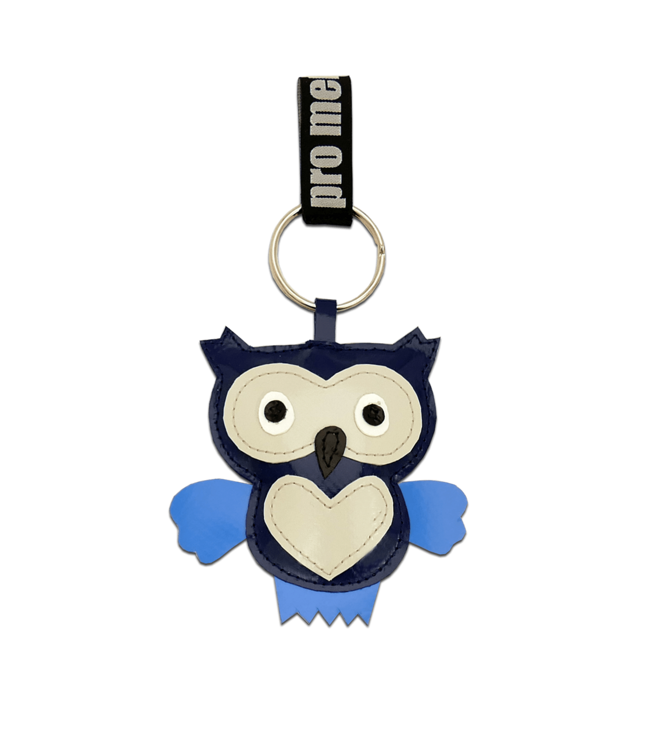 Schlüsselanhänger "Eule" – blau